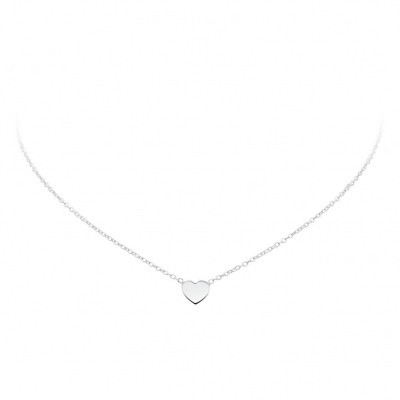 Foto van LOVENOTES ZILVEREN COLLIER MET HANGER - HART - 40 + 3 CM - ANKER