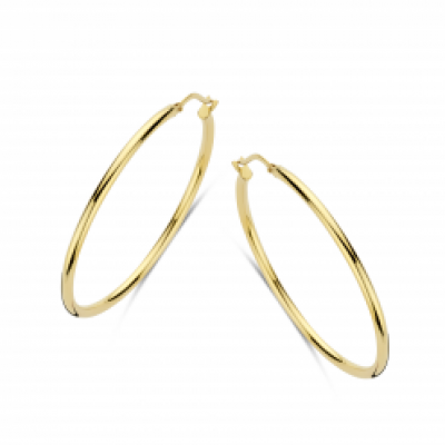 Foto van Gouden creolen met zilveren kern 40-ORD40