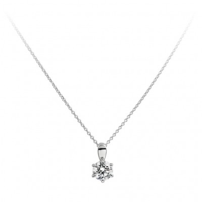 Foto van DIAMONFIRE ZILVEREN COLLIER DIAMONFIRE - 1.00 CT - 6.25 MM - 45 CM 803.0033.45