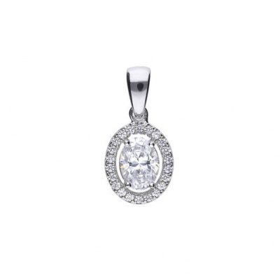 Foto van Zilveren collier met hanger met zirkonia 6512251082