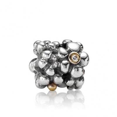 Foto van Pandora 790317D zilver met goud bedel