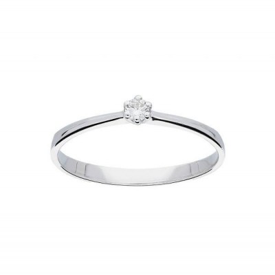 Foto van GLOW WITGOUDEN RING - 214.3005.52 - GLANZEND - DIAMANT - 0.05CT. - GH/SI3
