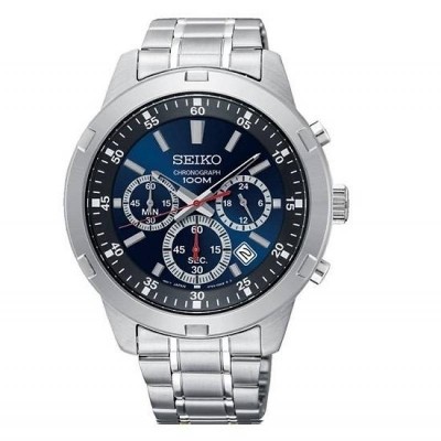 Foto van Seiko SKS603P1 horloge Chronograaf Blauw