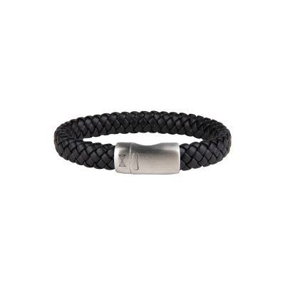 Foto van Armband Leer Iron Jack Black AZ-BL005-A-210
