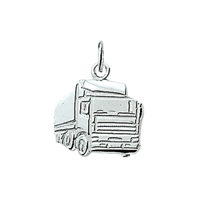 Foto van Zilveren hanger vrachtwagen 1003255