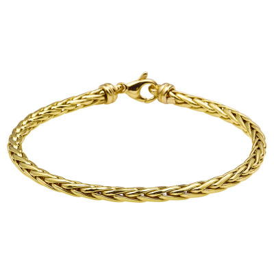 Foto van Gouden armband met zilveren kern
