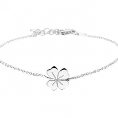 Foto van Armband klaver 1,0 mm 17 + 3 cm 13.24647