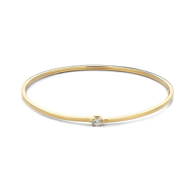 Foto van 14 krt geelgouden armband met zirkonia AC127601