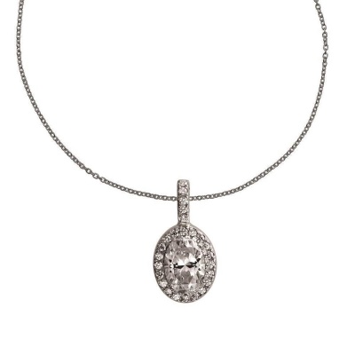 Foto van Zilveren collier met hanger met zirkonia 6512021082