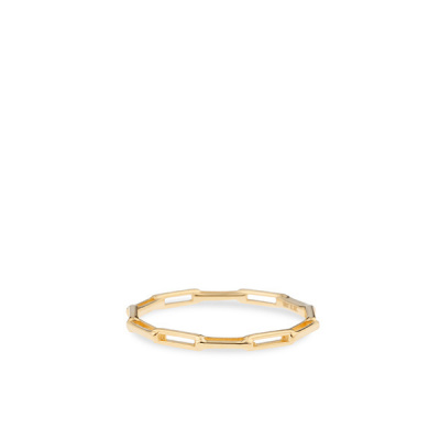 Foto van Geelgouden ring 14 krt met paperclipschakel van Swing Jewels BHC01-3475