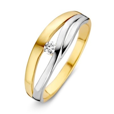 Foto van Ring bicolor zirkonia RB425555-52