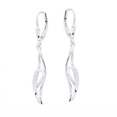 Foto van BEST BASICS ZILVEREN OORHANGERS - 108.0606.00 - ZIRKONIA - GERODINEERD