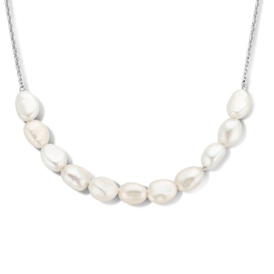 Foto van Zilveren collier met parel 1335741