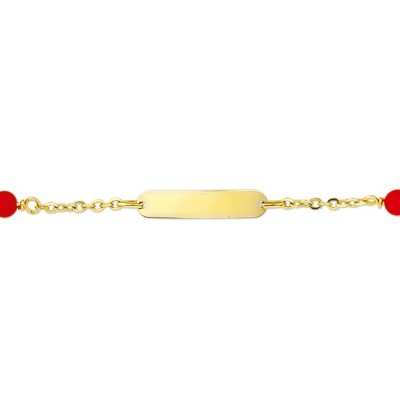 Foto van Graveerarmband bloedkoraal anker plaat 4,0 mm 40.16365