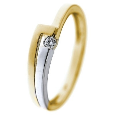 Foto van Ring bicolor zirkonia RB425987-56
