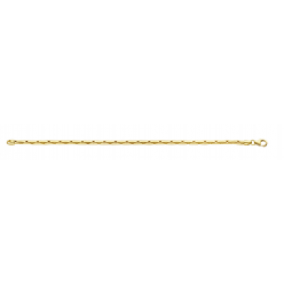 Foto van 14 krt gouden collier met zilveren kern 40-PA01,3 