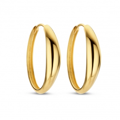 Foto van 14 krt geelgouden creolen SWJE10378-Y