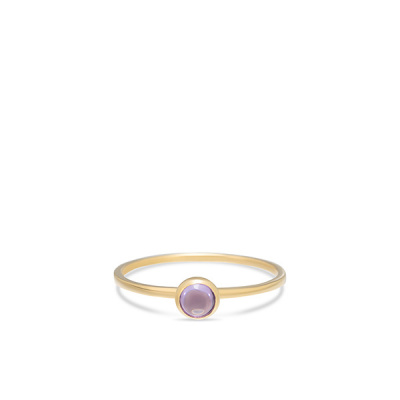 Foto van Gouden ring met zirkonia lavender