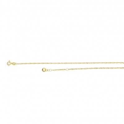 Foto van GLOW GOUDEN ENKELBANDJE - 25 CM - SINGAPORE - 2.4 MM