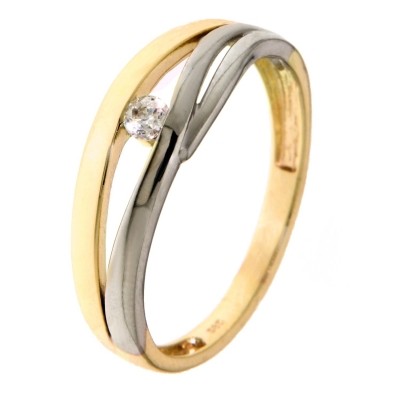 Foto van Ring bicolor zirkonia RB425555-56