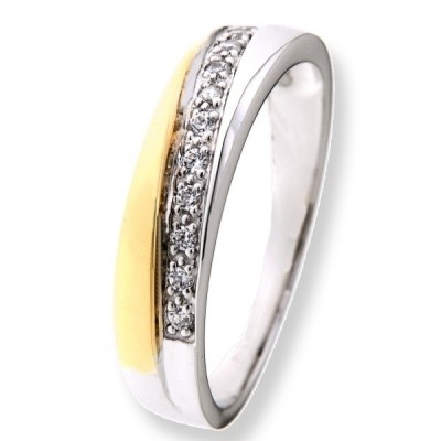 Foto van Ring bicolor zirkonia RF425861-56