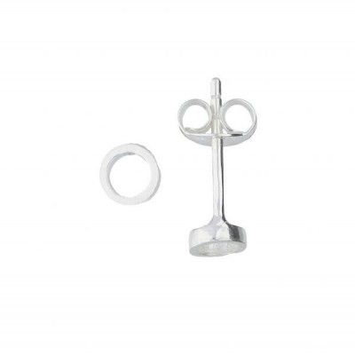 Foto van BEST BASICS ZILVEREN SYMBOOLOORKNOPJES - OPEN RONDJE - 106.2012.00