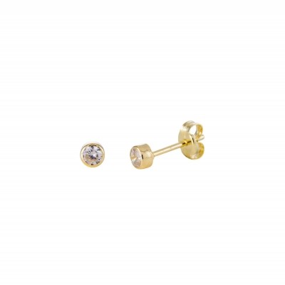 Foto van Glow gouden solitaire oorknopjes 206.2021.03