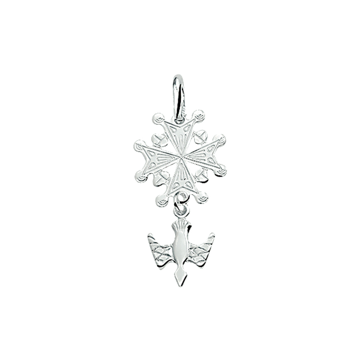 Zilveren hanger Hugenotenkruis 1005192