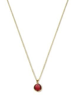 14 krt geelgouden collier met granaat CO2243-GAR