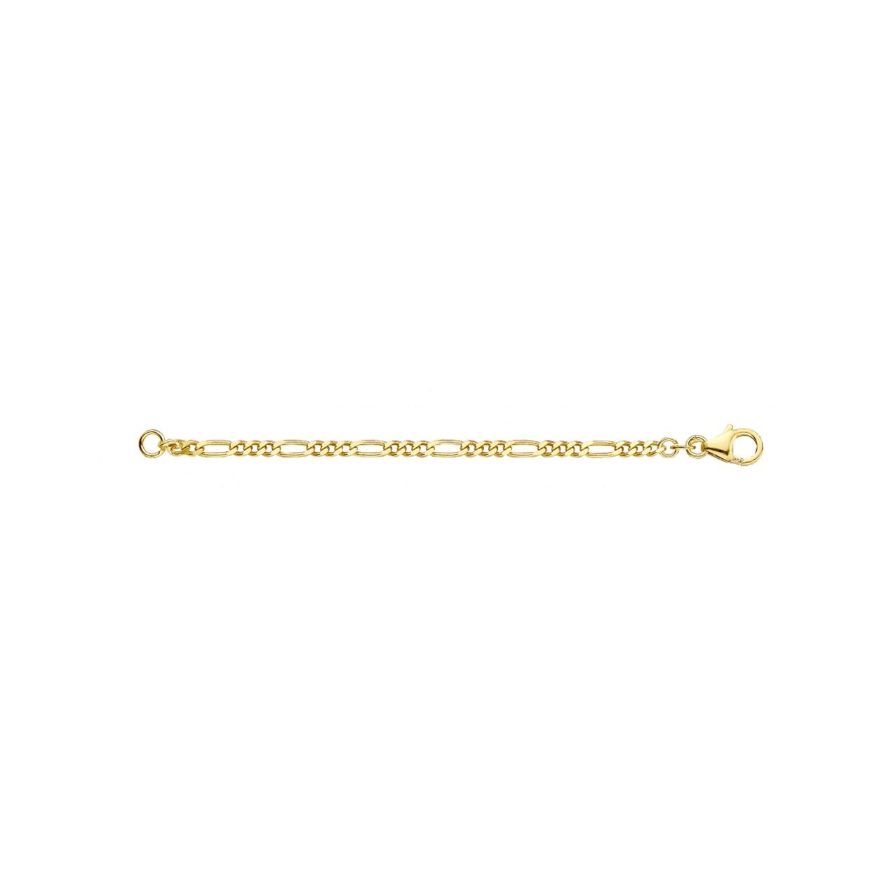 14 krt Gouden armband met zilveren kern 40-F0419