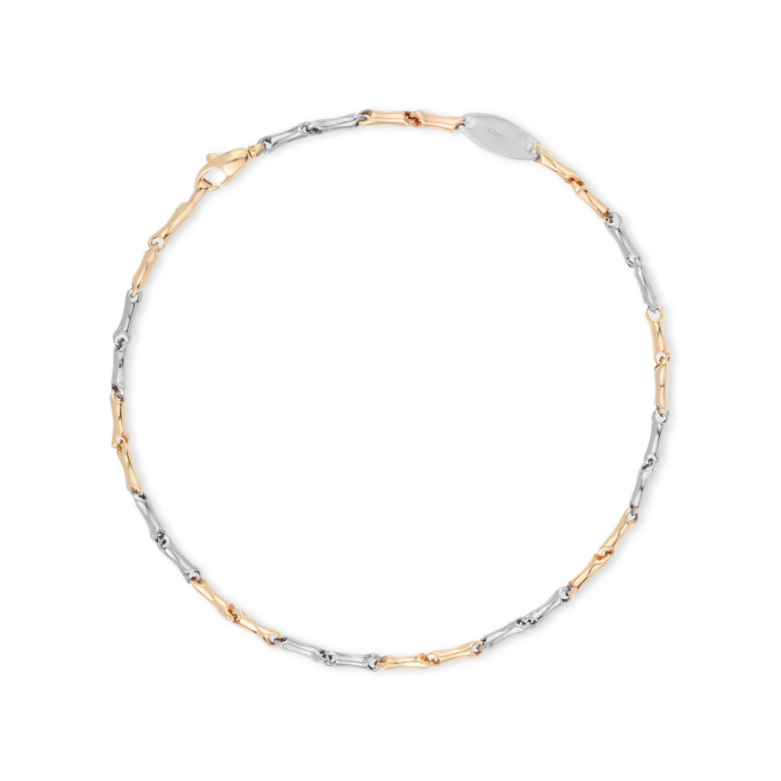 14 krt bicolour gouden armband SWDB10093-B 