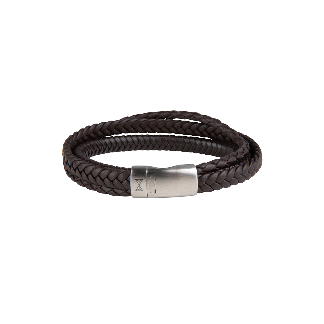 AZE armband Iron Three String Brown (21,0cm) AZ-BL002-B-21 AZE armband Iron Three String Brown (21,0cm) AZ-BL002-B-21