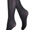 Afbeelding van MARIANNE FASHION KNEEHIGH PIED DE POULE ZWART