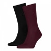Afbeelding van TOMMY HILFIGER CLASSIC SOCK 2P BURGUNDY