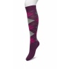Afbeelding van BONNIE DOON ARGYLE KNEE HIGH CRUSHED VIOLETS