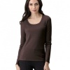 Afbeelding van OROBLU PERFECT LINE COTTON T-SHIRT DARK BROWN
