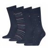 Afbeelding van TH MEN SOCK 4P TIN GIFTBOX NAVY DESIN