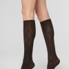 Afbeelding van OROBLU KNEE HIGHS GEOLINE CHOCOLATE 3