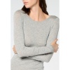 Afbeelding van OROBLU PERFECT LINE CASHMERE TSHIRT ROUND NECK GREY MELANGE