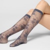 Afbeelding van OROBLU KNEE HIGHS PURE LACE 20 HEMATITE 1