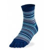 Afbeelding van BONNIE DOON TOE SOCK FUNKY STRIPES BLUE
