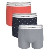 Afbeelding van CALVIN KLEIN ICON COTTON STRETCH RELAXED FIT TRUNKS 3 PACK MISTY GREY/DIAMOND LOGO SHORELINE/P