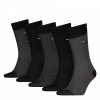 Afbeelding van TH MEN SOCK 5P GIFTBOX HERRINGBON BLACK