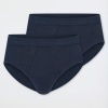Afbeelding van SCHIESSER ORIGINAL CLASSICS SPORT SLIP MET GULP NAVY 2 PACK