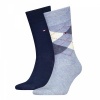 Afbeelding van TH MEN SOCK 2P CHECK LIGHT BLUE MELANGE 