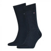 Afbeelding van Tommy Hilfiger SMALL STRIPE SOCK 2P DARK NAVY