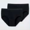 Afbeelding van SCHIESSER ORIGINAL CLASSICS SPORT SLIP MET GULP ZWART 2 PACK