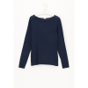 Afbeelding van OROBLU PERFECT LINE CASHMERE TSHIRT ROUND NECK BLUE
