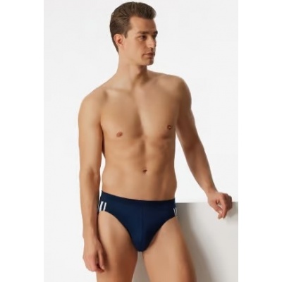 Foto van SCHIESSER RIO 3-PACK BIOLOGISCH KATOEN STREPEN DONKRBLAUW 95/5