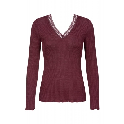Foto van MEY SERIE WOOL EXPRESSIVE SHIRT LONG SLEEVE BOYSENBERRY